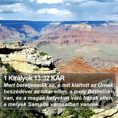 1 Királyok 13:32 KAR Bible Verse Image