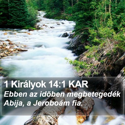 1 Királyok 14:1 KAR Bible Verse Image