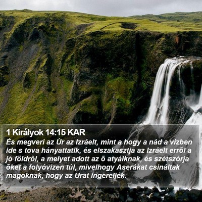 1 Királyok 14:15 KAR Bible Verse Image