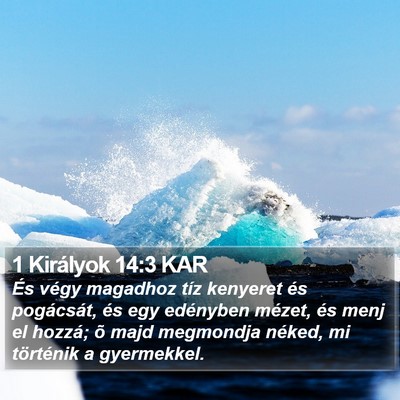 1 Királyok 14:3 KAR Bible Verse Image