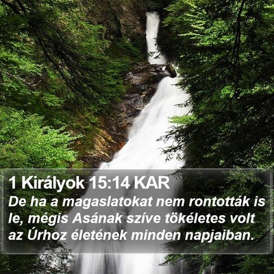 1 Királyok 15:14 KAR Bible Verse Image