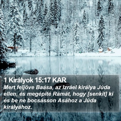 1 Királyok 15:17 KAR Bible Verse Image