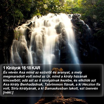 1 Királyok 15:18 KAR Bible Verse Image