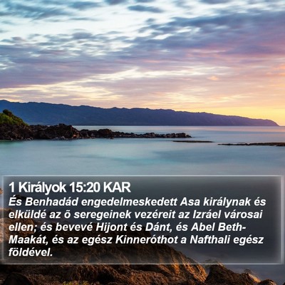 1 Királyok 15:20 KAR Bible Verse Image