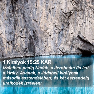 1 Királyok 15:25 KAR Bible Verse Image