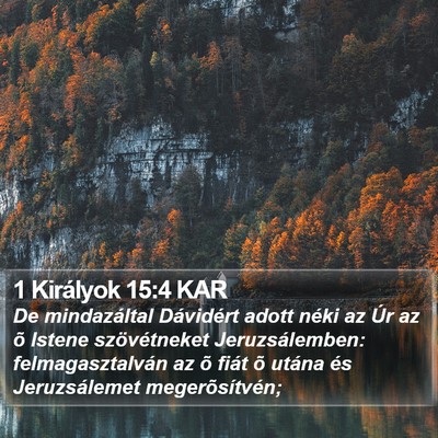 1 Királyok 15:4 KAR Bible Verse Image