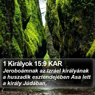 1 Királyok 15:9 KAR Bible Verse Image