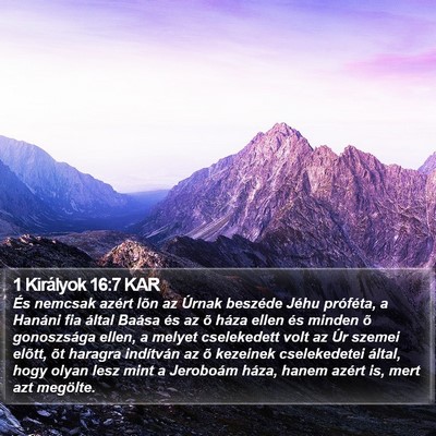1 Királyok 16:7 KAR Bible Verse Image