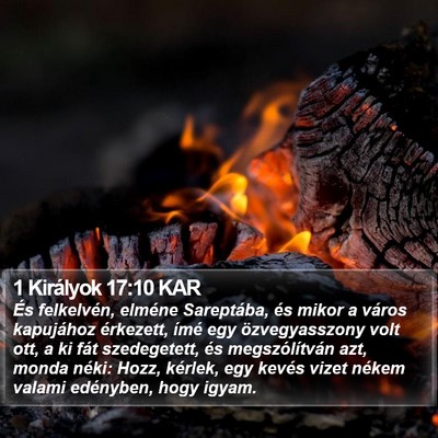 1 Királyok 17:10 KAR Bible Verse Image