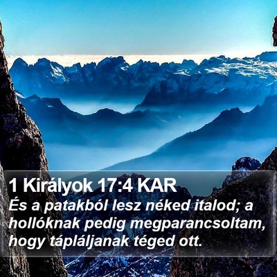 1 Királyok 17:4 KAR Bible Verse Image