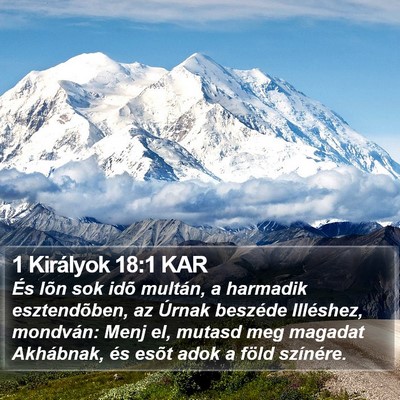 1 Királyok 18:1 KAR Bible Verse Image