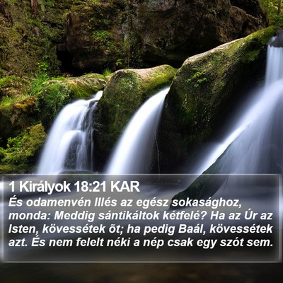 1 Királyok 18:21 KAR Bible Verse Image