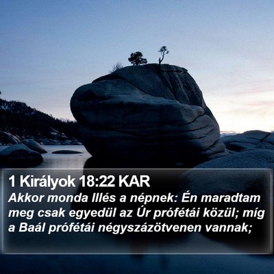 1 Királyok 18:22 KAR Bible Verse Image