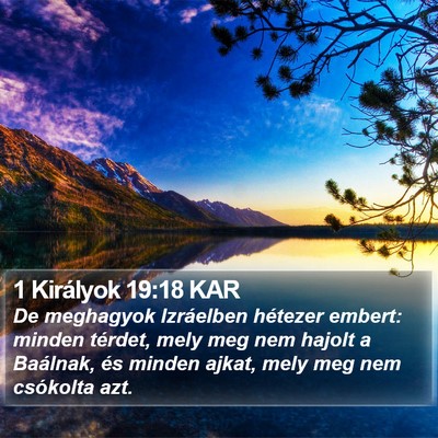 1 Királyok 19:18 KAR Bible Verse Image