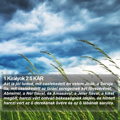 1 Királyok 2:5 KAR Bible Verse Image