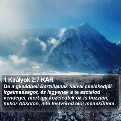 1 Királyok 2:7 KAR Bible Verse Image