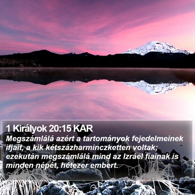 1 Királyok 20:15 KAR Bible Verse Image