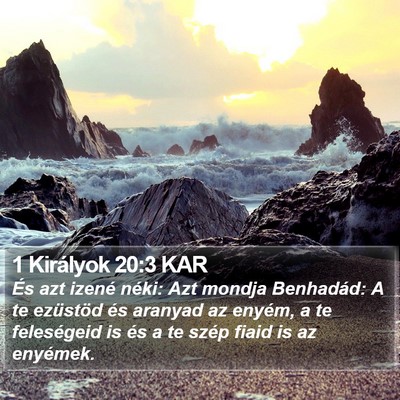 1 Királyok 20:3 KAR Bible Verse Image