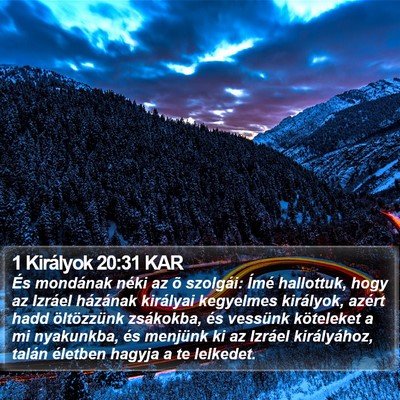 1 Királyok 20:31 KAR Bible Verse Image