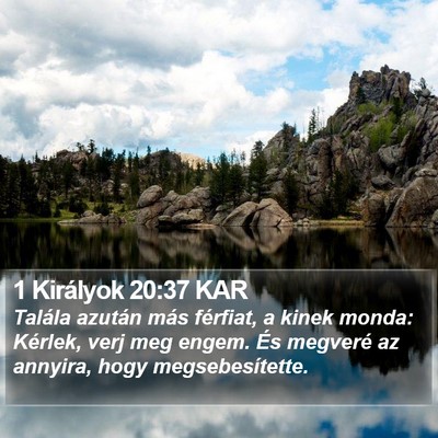 1 Királyok 20:37 KAR Bible Verse Image