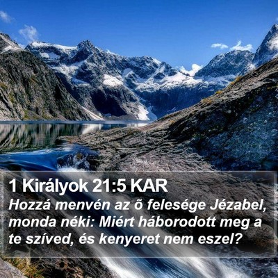1 Királyok 21:5 KAR Bible Verse Image