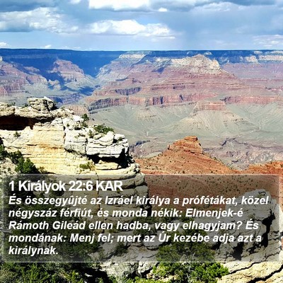 1 Királyok 22:6 KAR Bible Verse Image