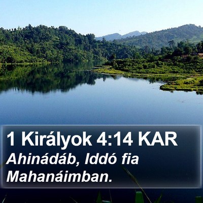 1 Királyok 4:14 KAR Bible Verse Image