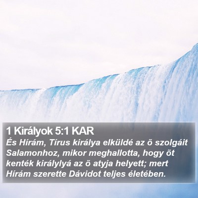 1 Királyok 5:1 KAR Bible Verse Image