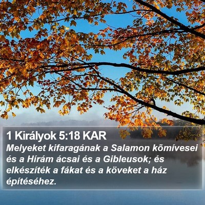 1 Királyok 5:18 KAR Bible Verse Image