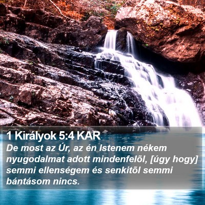 1 Királyok 5:4 KAR Bible Verse Image