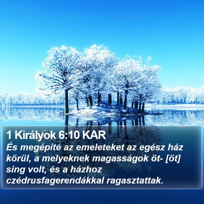 1 Királyok 6:10 KAR Bible Verse Image