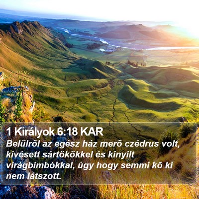 1 Királyok 6:18 KAR Bible Verse Image