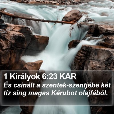 1 Királyok 6:23 KAR Bible Verse Image
