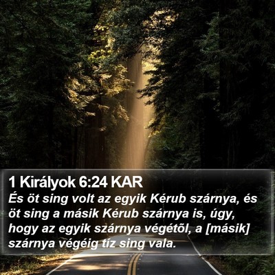 1 Királyok 6:24 KAR Bible Verse Image