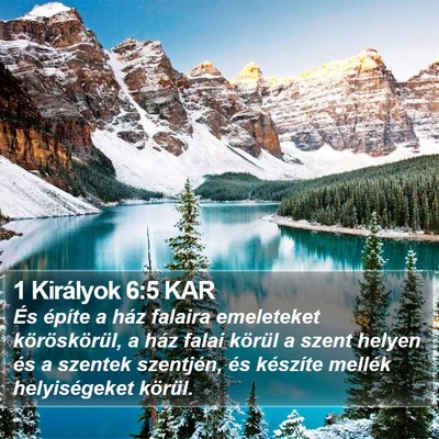 1 Királyok 6:5 KAR Bible Verse Image