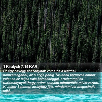1 Királyok 7:14 KAR Bible Verse Image