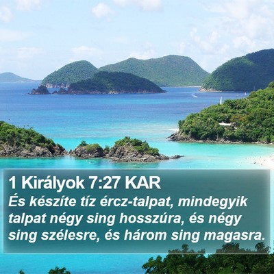 1 Királyok 7:27 KAR Bible Verse Image