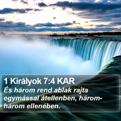 1 Királyok 7:4 KAR Bible Verse Image