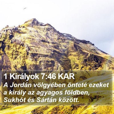 1 Királyok 7:46 KAR Bible Verse Image