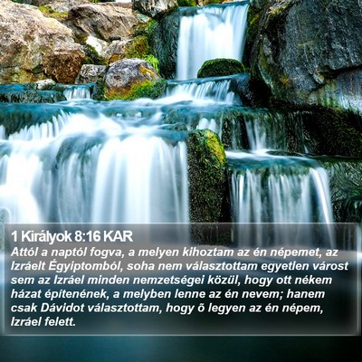 1 Királyok 8:16 KAR Bible Verse Image