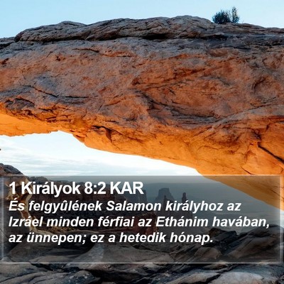 1 Királyok 8:2 KAR Bible Verse Image
