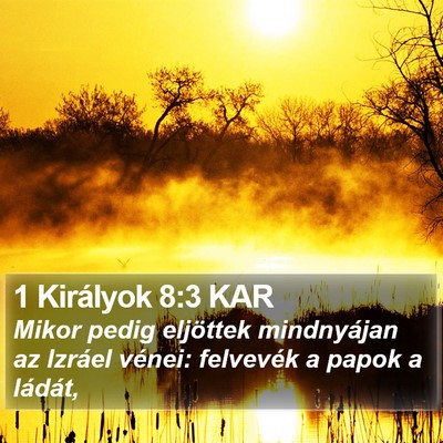 1 Királyok 8:3 KAR Bible Verse Image