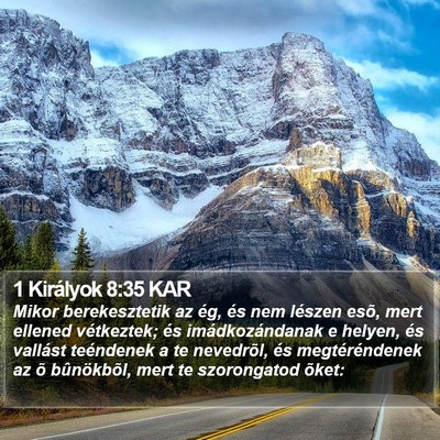 1 Királyok 8:35 KAR Bible Verse Image