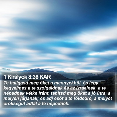1 Királyok 8:36 KAR Bible Verse Image