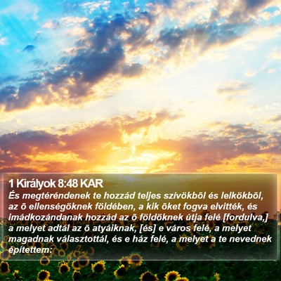1 Királyok 8:48 KAR Bible Verse Image