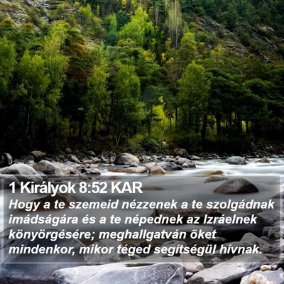 1 Királyok 8:52 KAR Bible Verse Image