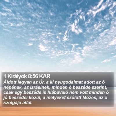 1 Királyok 8:56 KAR Bible Verse Image