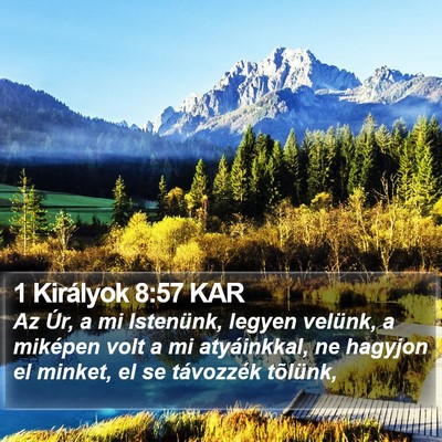 1 Királyok 8:57 KAR Bible Verse Image