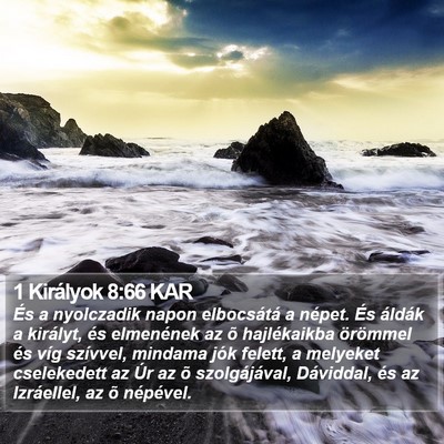 1 Királyok 8:66 KAR Bible Verse Image