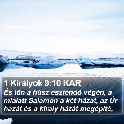 1 Királyok 9:10 KAR Bible Verse Image